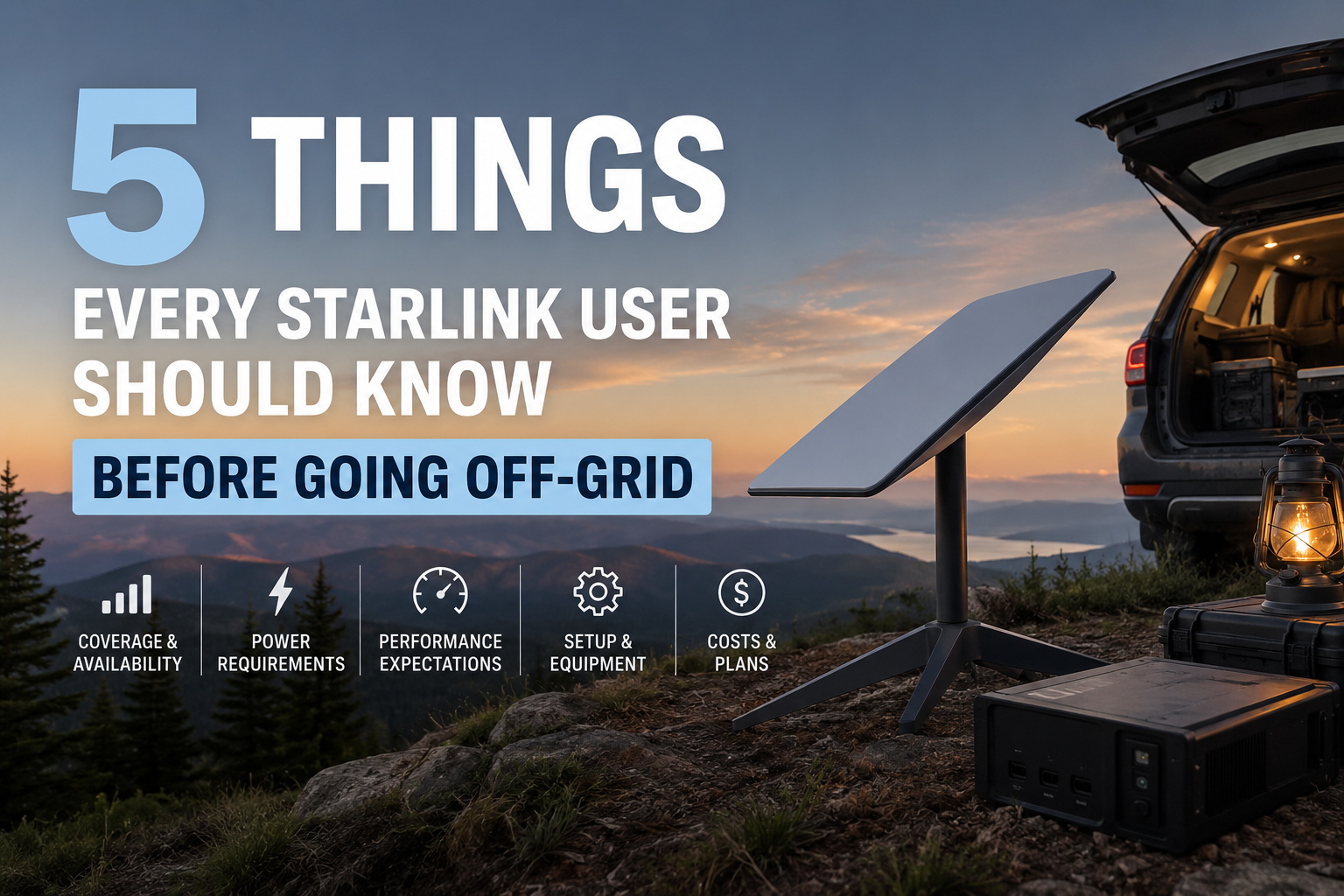 5 Things Every Starlink User Should Know Before Going Off-Grid