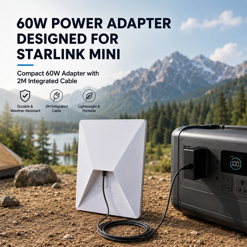 30V 2A  60W DC Power Adapter for Starlink Mini - WPA60
