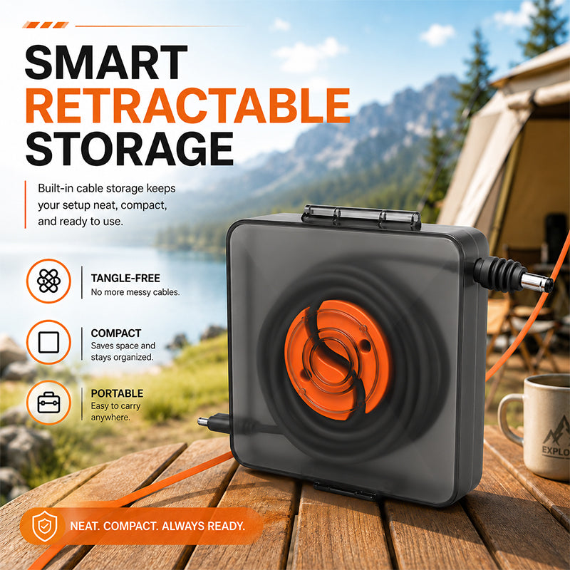 Starlink Cable Reel – Portable Cable Organizer & Storage Box - CR05