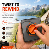 Starlink Cable Reel – Portable Cable Organizer & Storage Box - CR05
