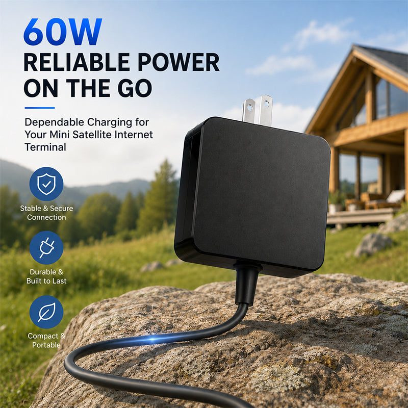 30V 2A  60W DC Power Adapter for Starlink Mini - WPA60