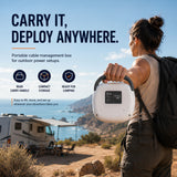 Starlink Cable Organizer Box – Portable Cable Reel & Storage Case - CR15