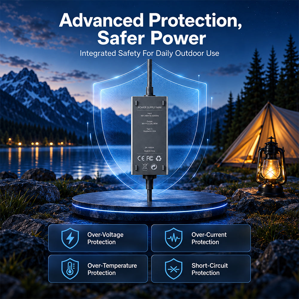 60W Power Converter for Starlink Mini – Compact Outdoor Power Supply - CC80