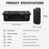 Starlink Mini Solar-Ready IP67 Waterproof Power Protective Case – SAFE01
