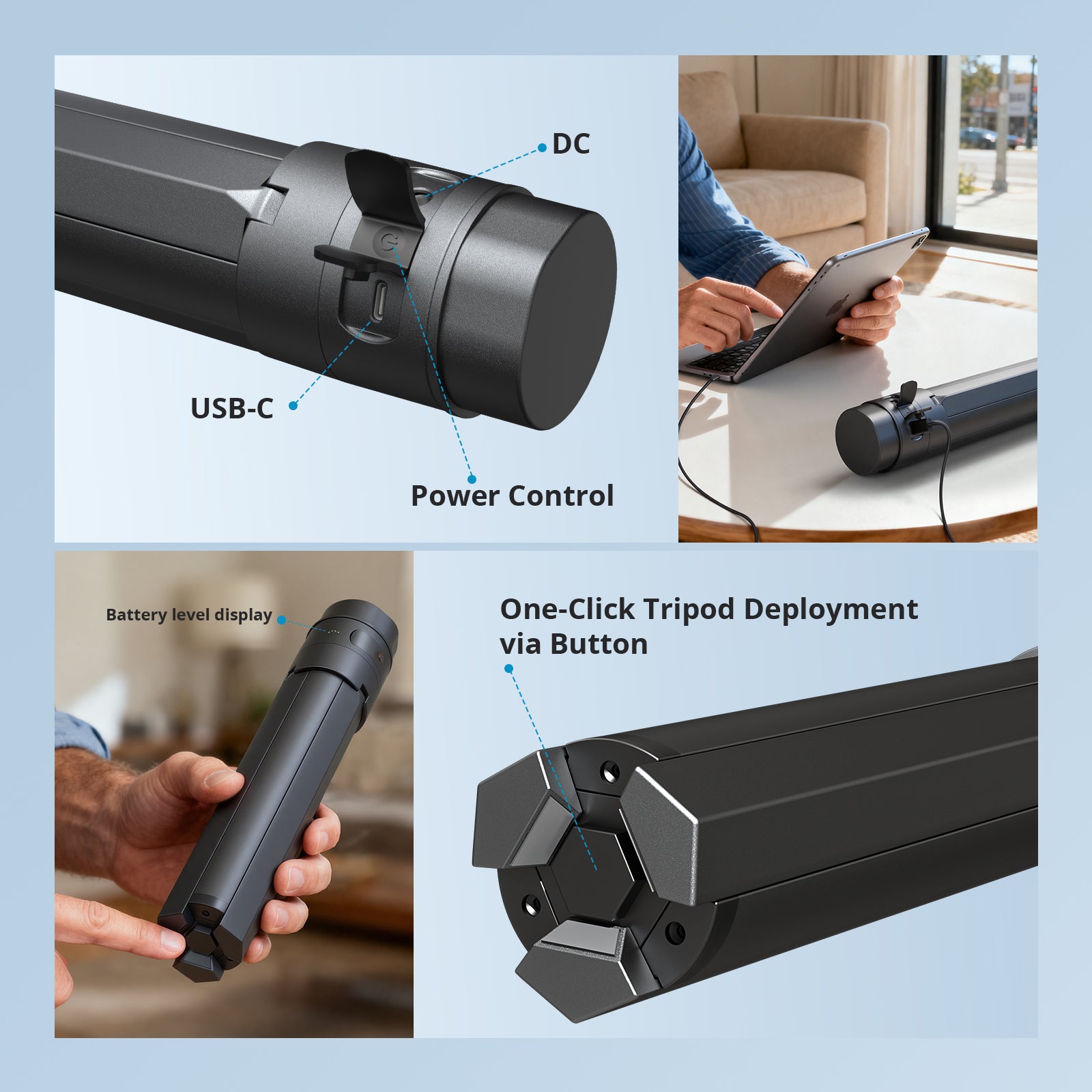 Starlink Mini Power Stand with Integrated Tripod – PM166S