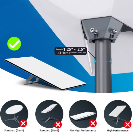 Starlink Gen 3 Pipe Adapter Mount