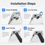 Starlink Standard Mount Portable Rooftop & Outdoor Mounting System - QRM01