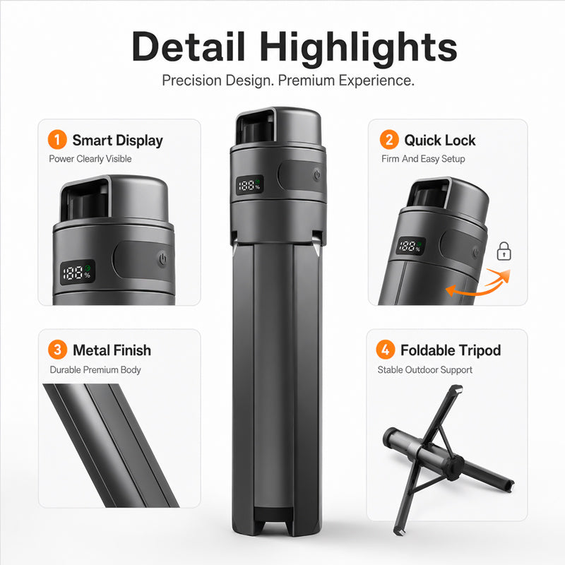 Starlink Mini Power Stand with Integrated Tripod (27,000mAh) - PM99